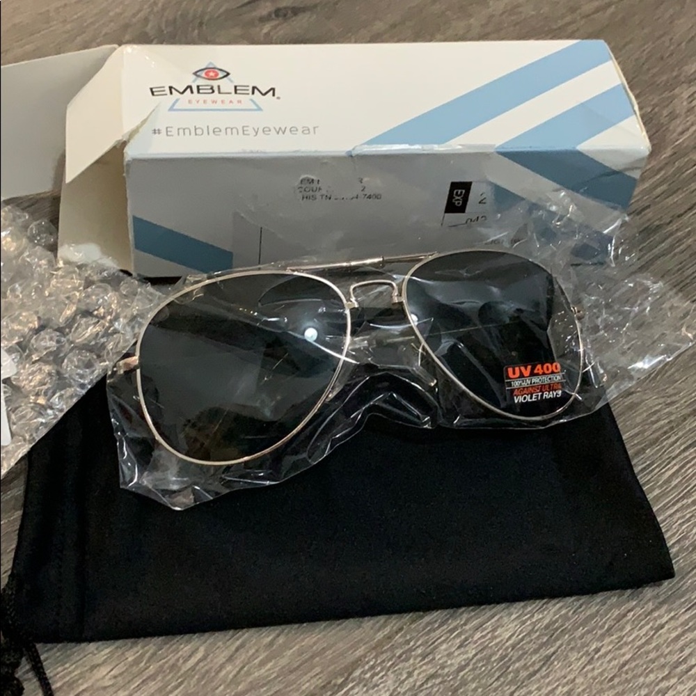 Folding pocket metal aviator sunglasses